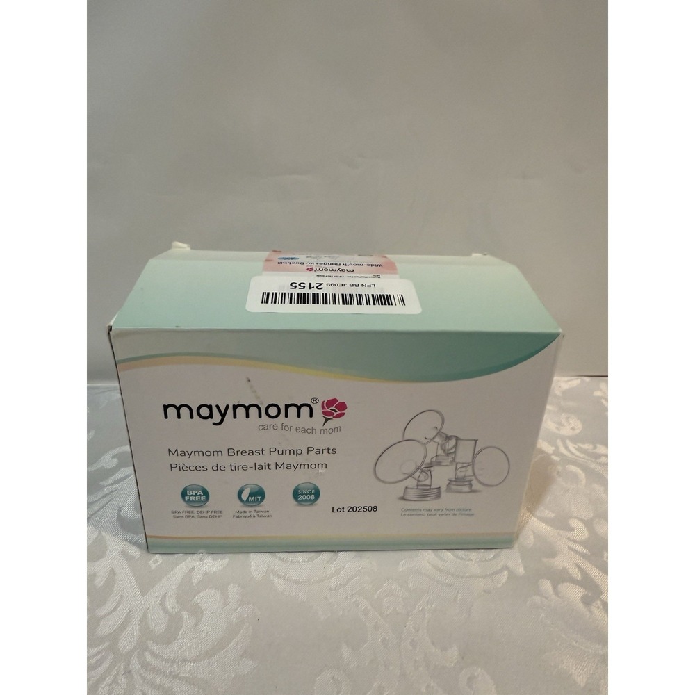 Maymom 19 mm Wide-Mouth 2‑Pack Pump Flanges and Duckbill Valve All Model SpeCtra